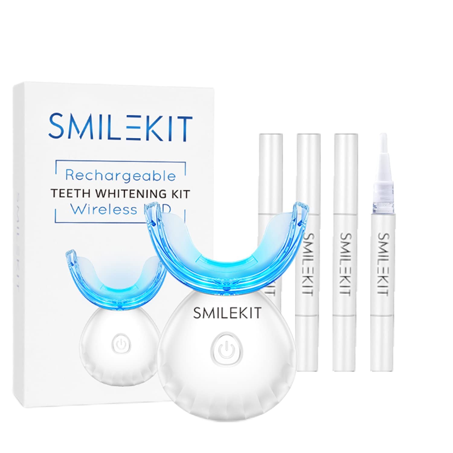 HANNEA Professional LED Teeth Whitening Kit USB Rechargable Teeth Whitening Accelerator with 4 pcs Teeth Whitening Gel, Helps to Remove Stains Teeth Whitening Products HANNEA Professional LED Teeth Whitening Kit USB Rechargable Teeth Whitening Accelerator with 4 pcs Teeth Whitening Gel, Helps to Remove Stains Teeth Whitening Products